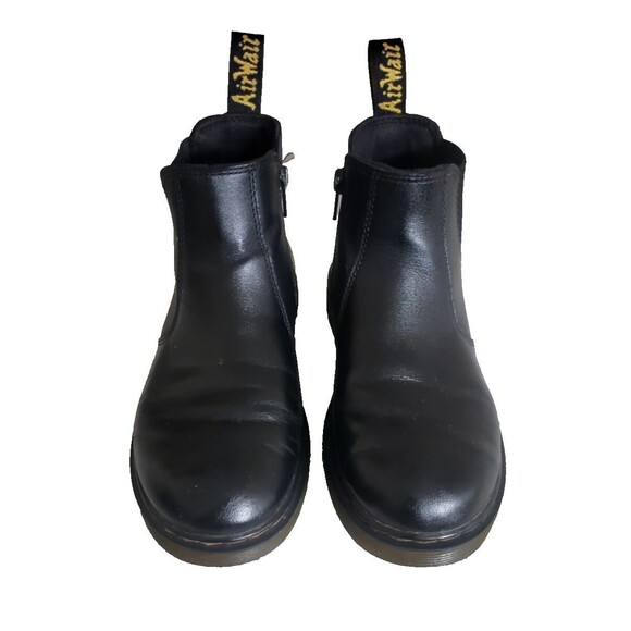 Dr. Martens Black Leather Chelsea Boot Pull On Boots Kids Size 3 2976J - Picture 4 of 11